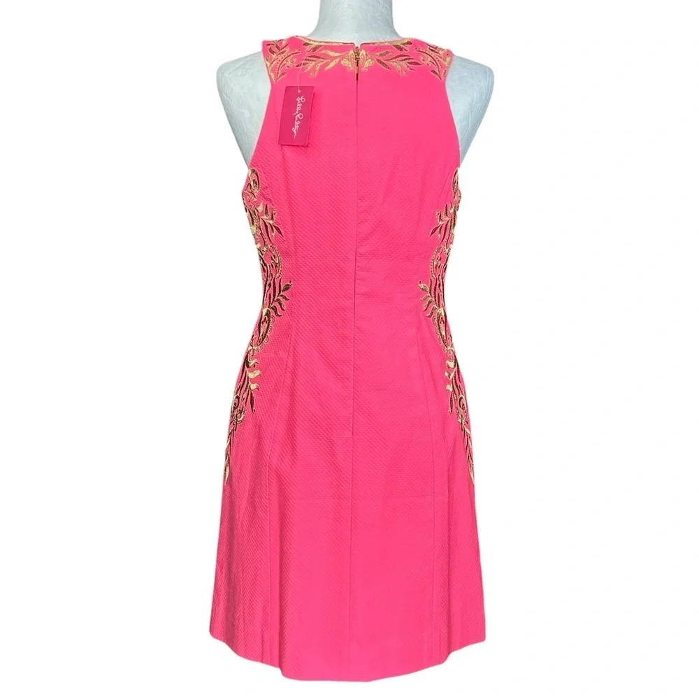 NEW Lily Pulitzer Tina Embroidered Shift Dress 2 Cruise Resort Old Money